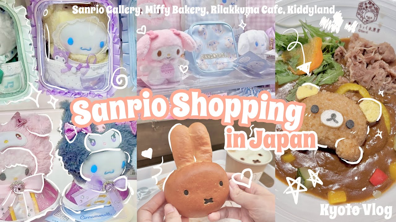 cute places to visit in Kyoto!!! 🥹💗 Sanrio Osaka Vlog Part 2 ( shopping / visiting cafes ) Japan 🇯🇵