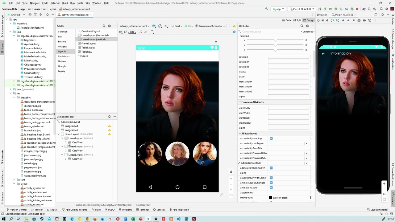Diseño en Android Studio - Parte 3