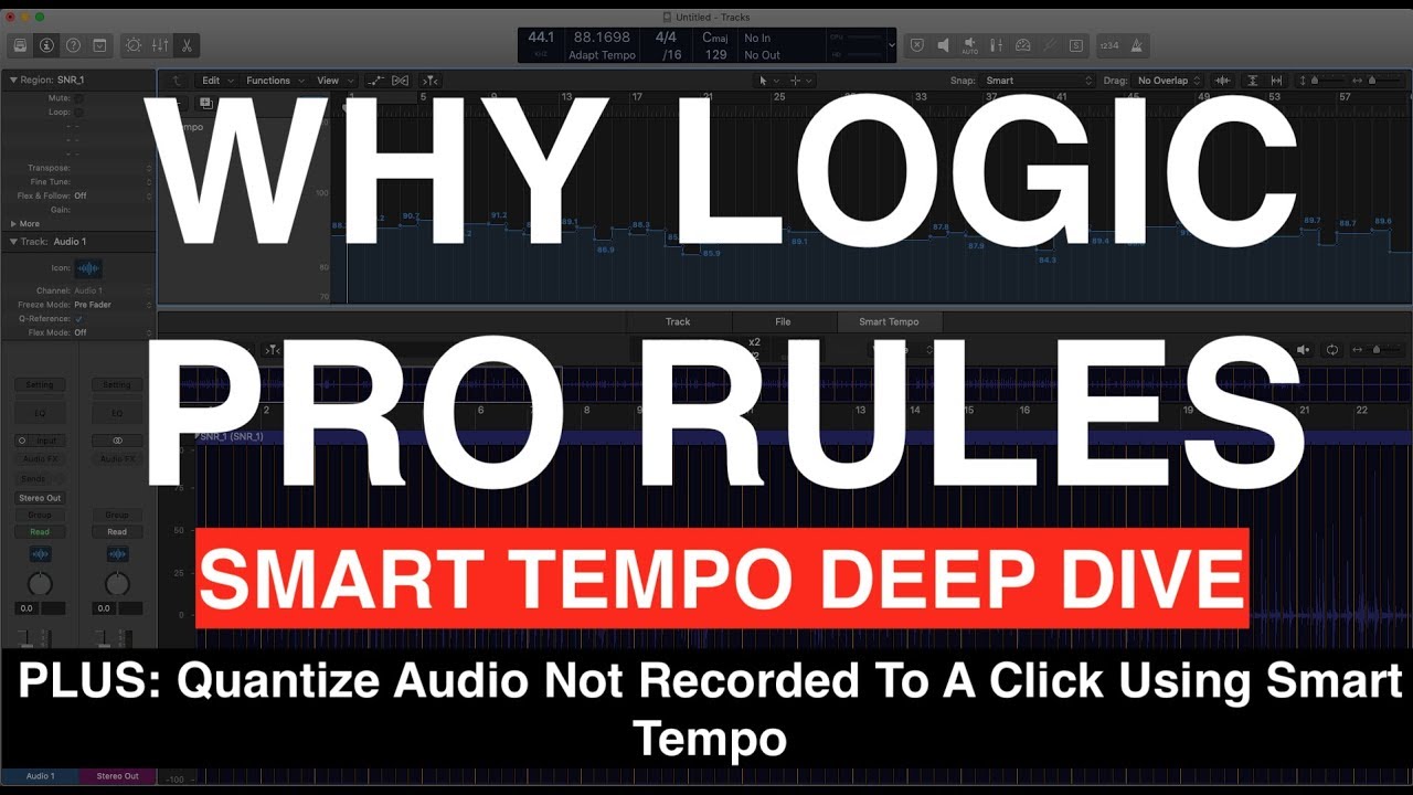 Smart Tempo Deep Dive (Plus: Quantize Audio Not Recorded To A Click Using Smart Tempo)