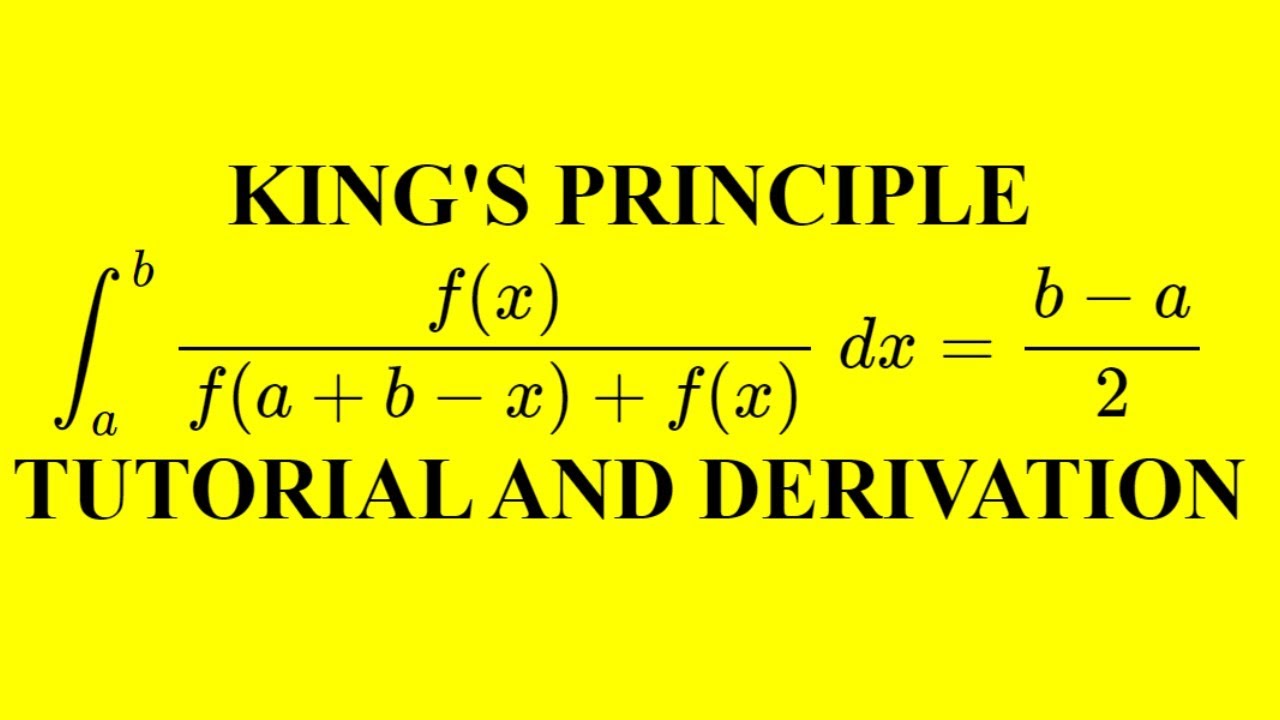King principle: Why it works.  How it works.