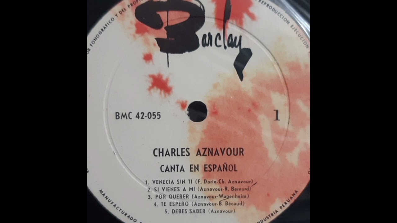 Charles Aznavour - Si Vienes A Mi (Canta En Español)