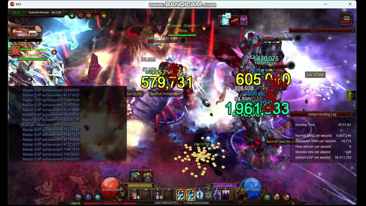 White Wizard farming Uriel Feather in Elite Zone. Mu global. Helheim