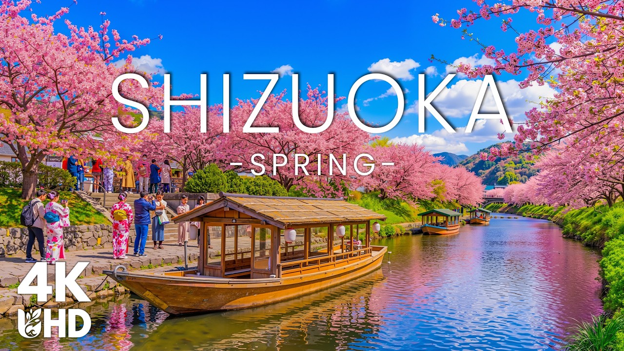 Shizuoka in Spring 4K - Relaxing Music With Beautiful Natural Landscape - 4K Video UHD