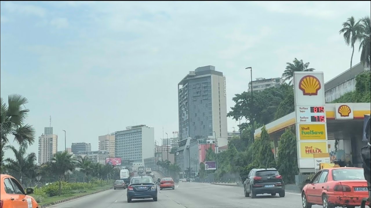 Daytime Drive: From DABOU to ABJ Airport - Witnessing the City's Impressive Development