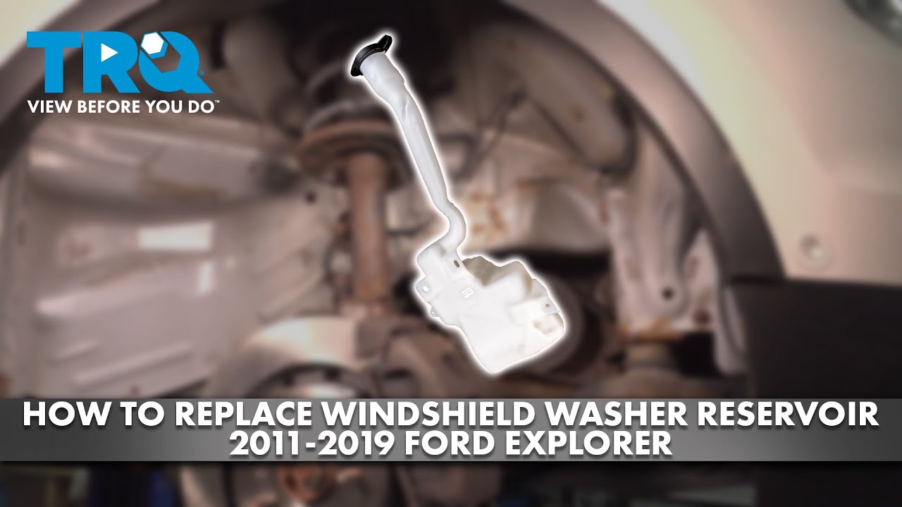 Как заменить бачок омывателя лобового стекла Ford Explorer 2011-2019