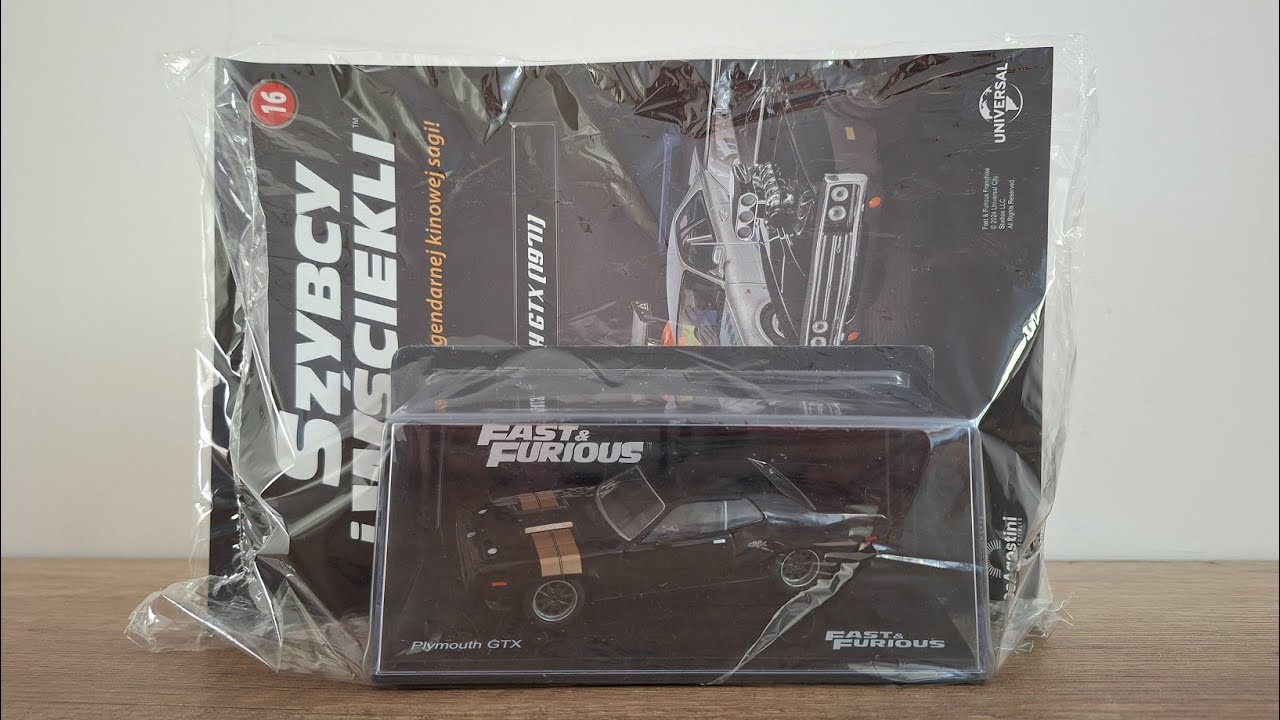 UNBOXING #16 Model DeAgostini Szybcy I Wściekli Nr 16 PLYMOUTH GTX 1971 SKALA 1/43