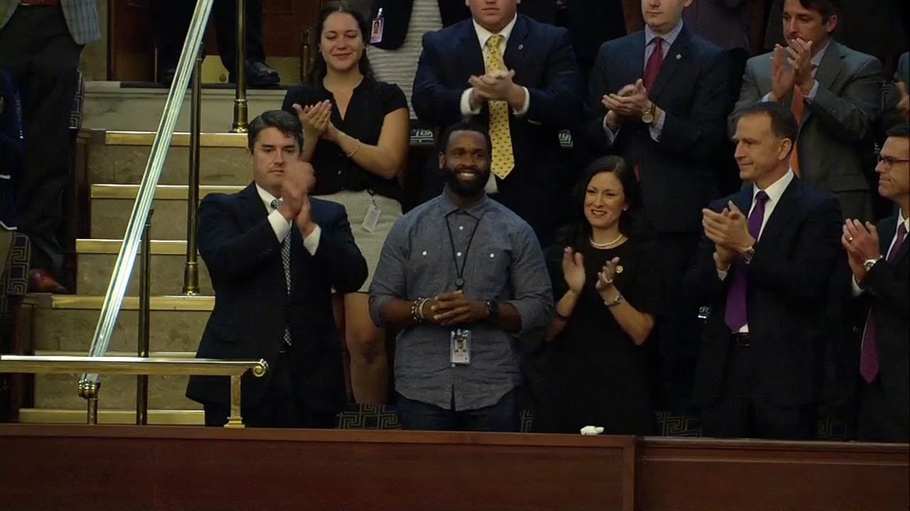Wounded Capitol Police officer - and NCCU grad - David Bailey gets standing ovation in Congress
