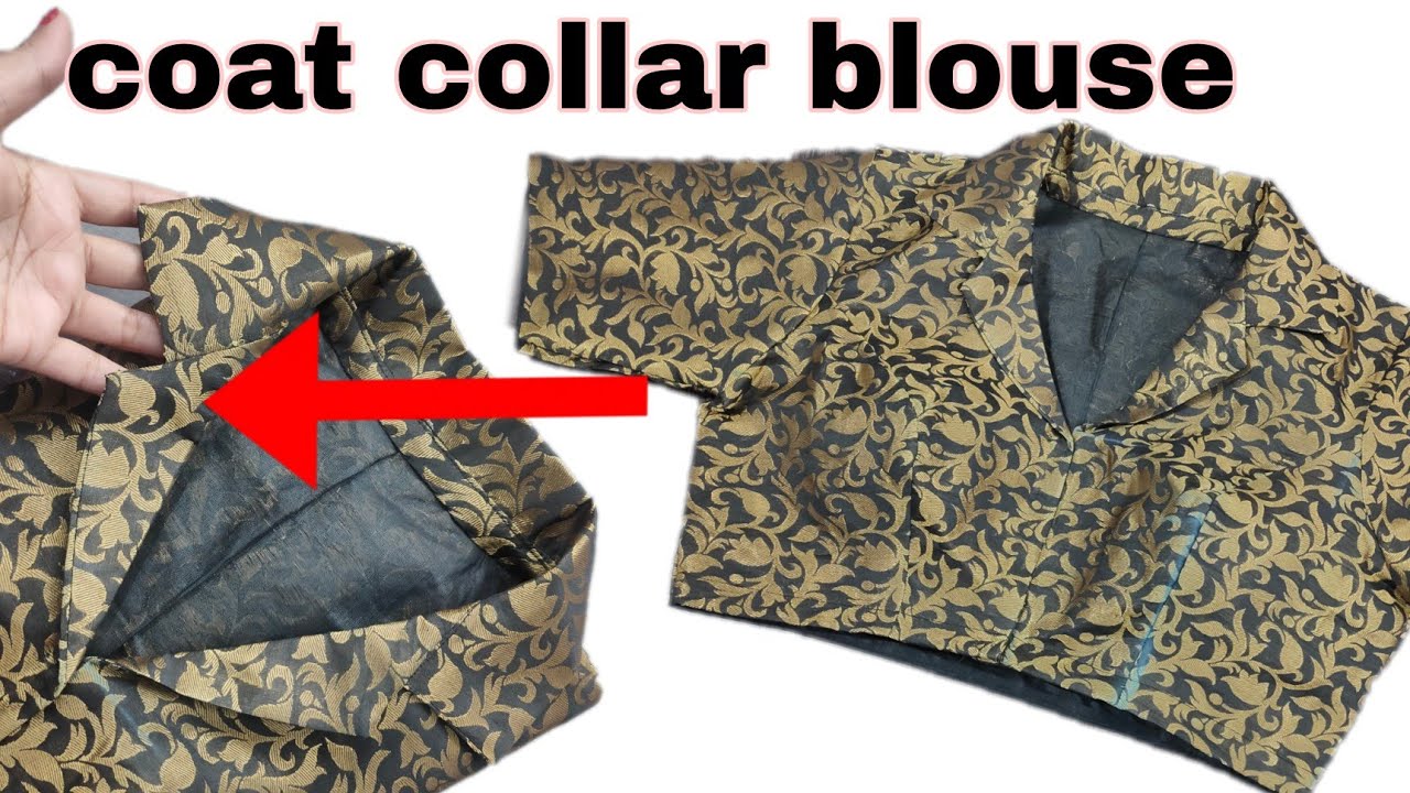 coat collar blouse cutting and stitching kare sabse easy method se