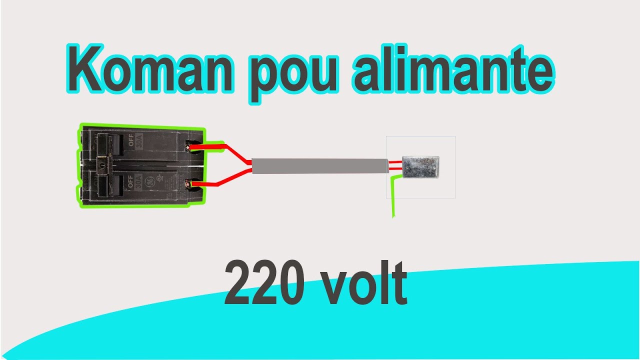 Koman pou alimante kouran 220 volt nan yon kay....prise 220 volt