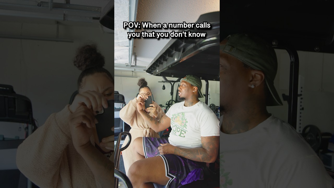 He always having me answer his phone 😂🥰 #phonecall #relatable #relationship #marriedlife