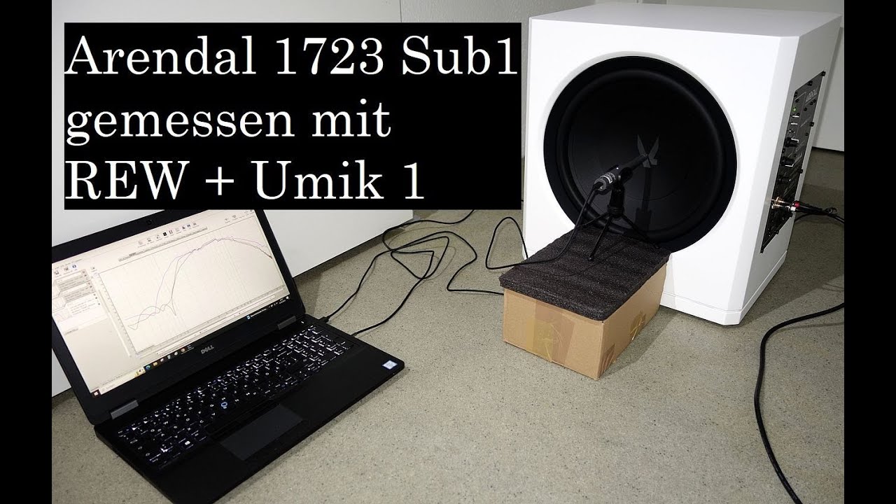 Arendal 1723 Subwoofer 1 gemessen mit REW und Umik 1