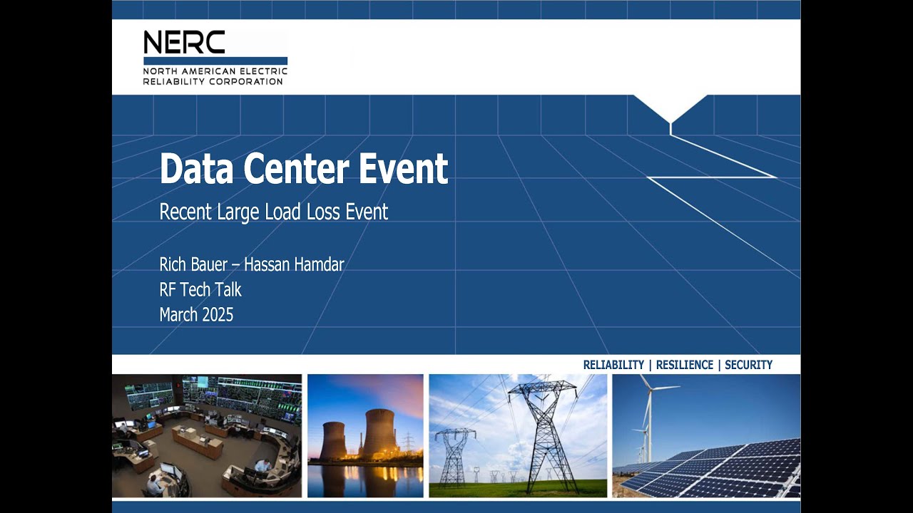 Incident review and guidance on voltage sensitive large loads March 2025 Tech Talk