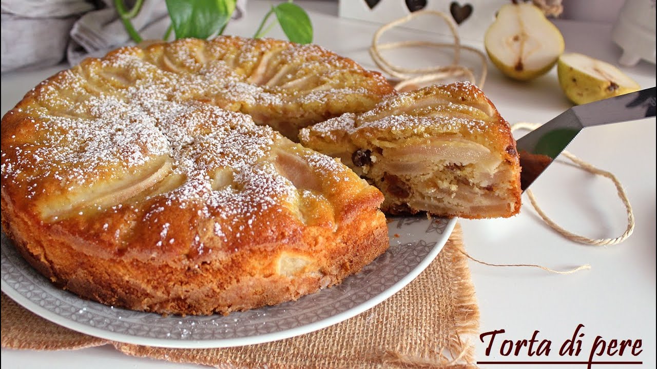 TORTA DI PERE ricetta facile -La cucina di Rita