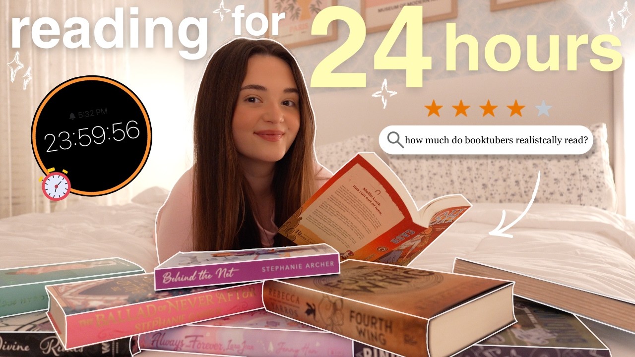 24 HOUR READATHON ⏰💗📚 how much can i *realistically* read in 24 hours?!