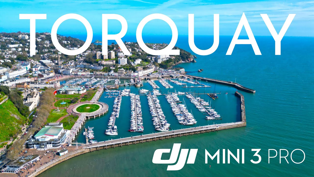 Torquay Drone 4K | March 2024 | Devon England | Cinematic DJI Mini 3 Pro Video