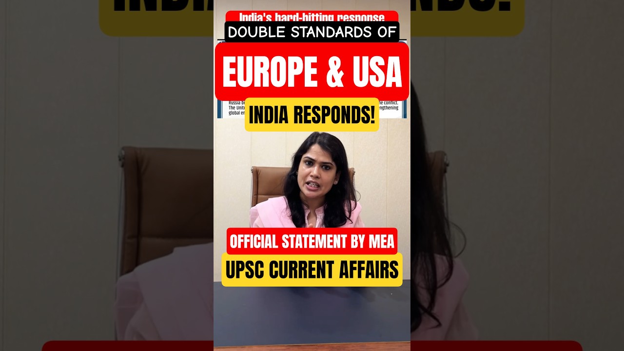 UNREASONABLE! India Calls out USA & Europe over Russian Oil Trade | MEA Official Statement 