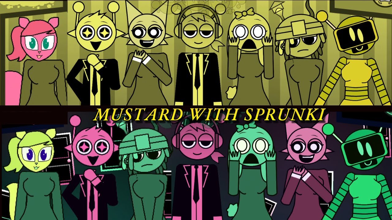 Incredibox - Mustard x Sprunki but with Human Forms - Fun & Horror Gameplay