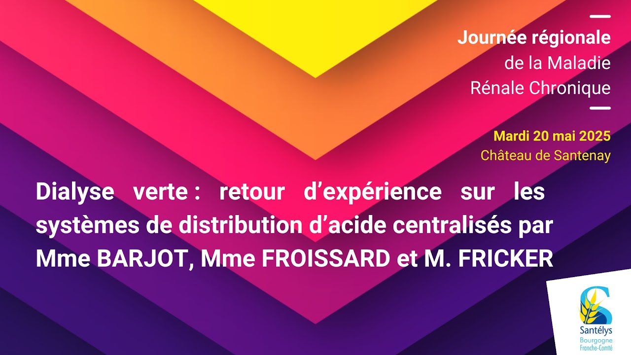 Dialyse verte : retour d’expérience sur les systèmes de distribution d’acide centralisés