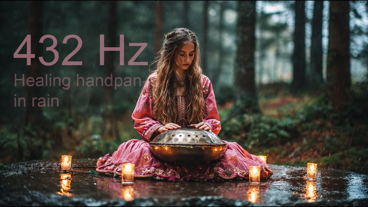 Healing Handpan with Rain 🌧️ Music for Sleep & Inner Calm
