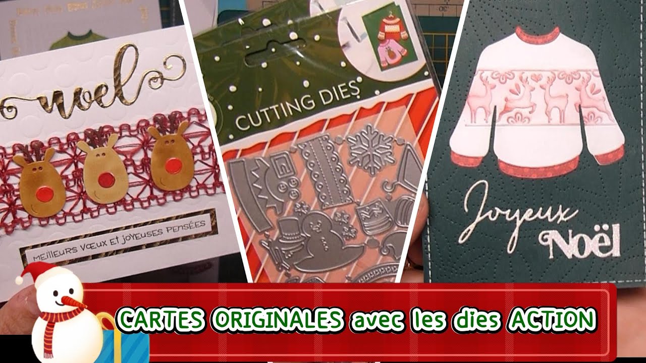 Dies Noël Action: 8 idées pour des cartes très ORIGINALES!