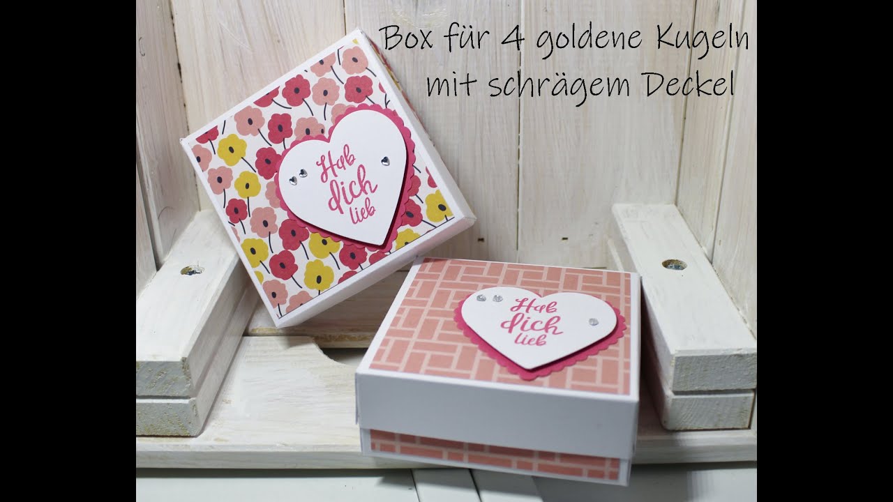 Box für 4 Rocher schräger Deckel
