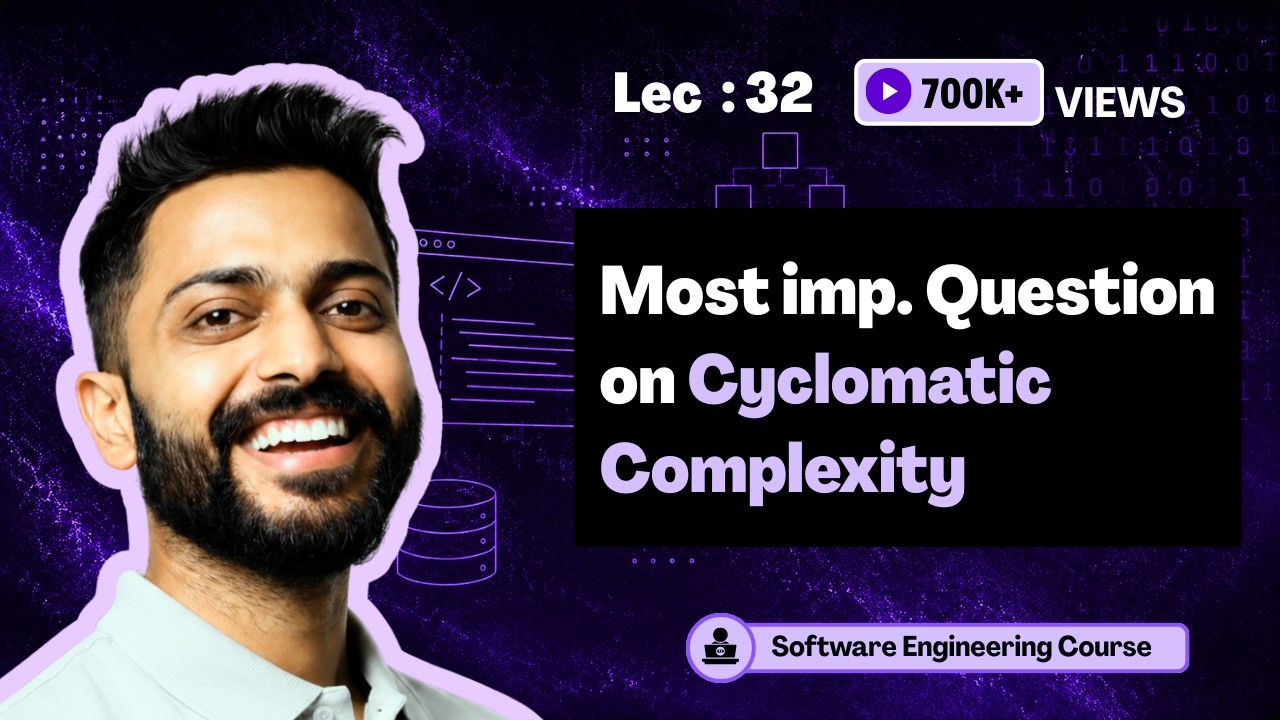 Question on Cyclomatic Complexity | Software Engg.