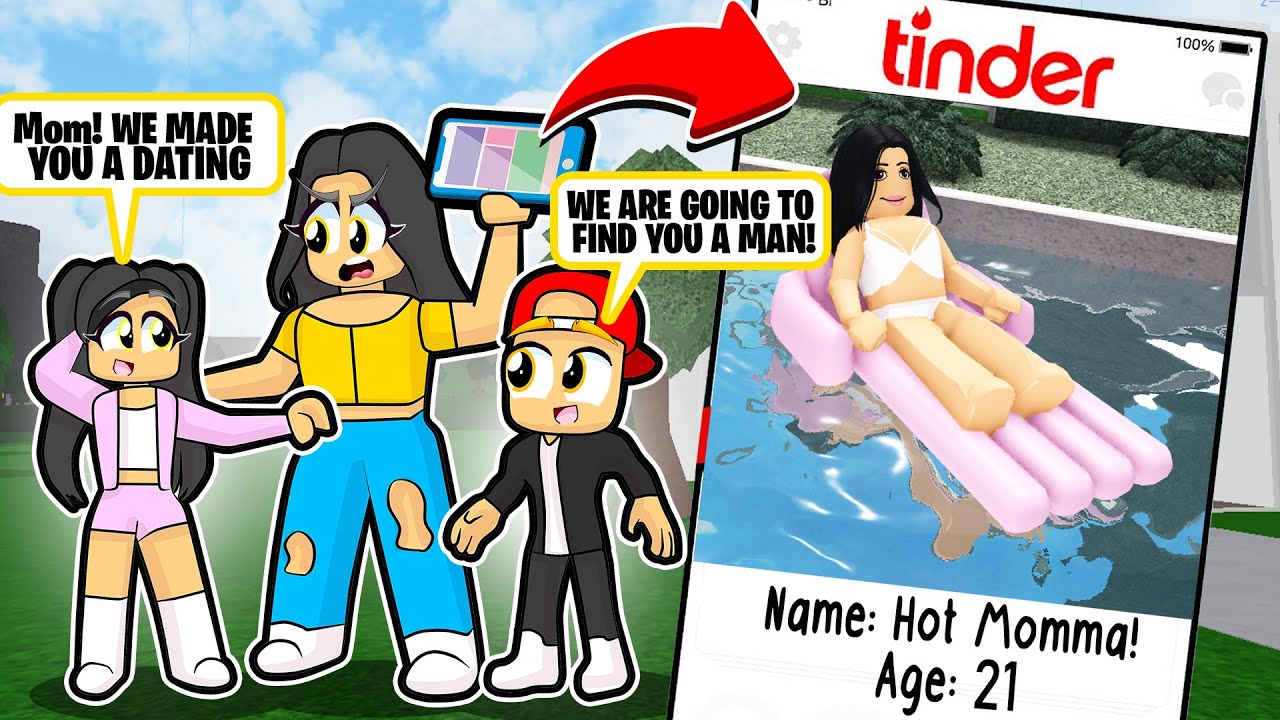 MY KID'S MADE ME A TINDER PROFILE and I GOT A MATCH! (ROBLOX)