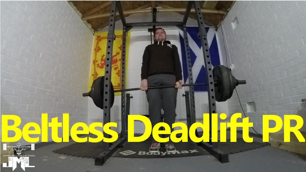 Beltless Deadlift PR - Training Vlog #40