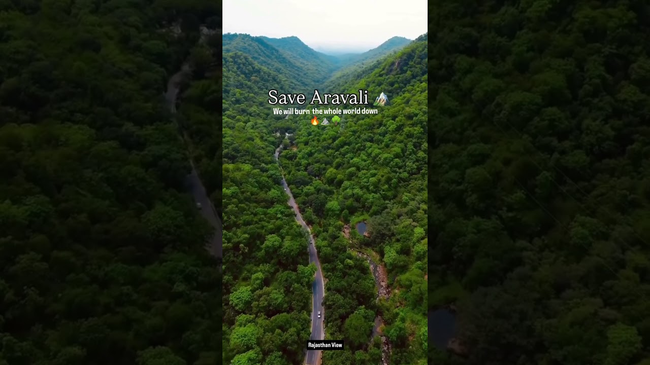Save Aravali ⛰️🌳🌿💪 We will burn the whole world down. 🔥🤨