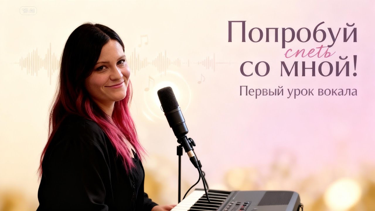 Попробуй спеть со мной! 🎶 Первый урок вокала для тех, кто думает, что не умеет петь