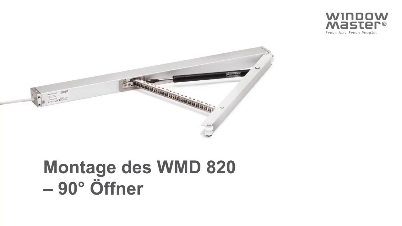 Montage des WMD 820 – 90° Öffner