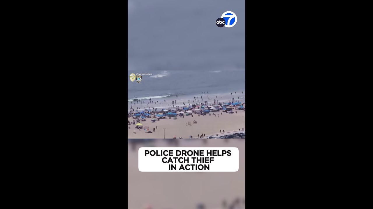 Santa Monica police drones help catch car thief in action