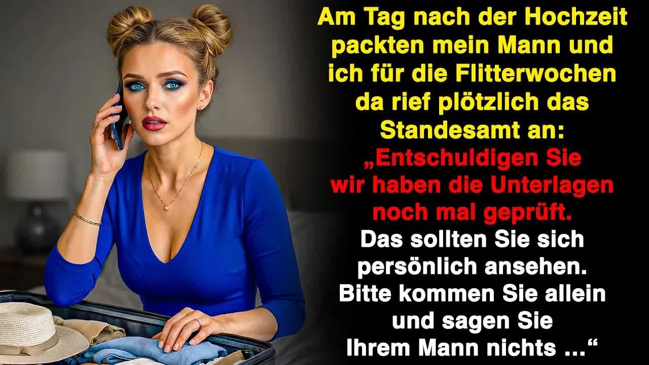 Aufgeregt packte ich meinen Koffer für die Flitterwochen, da kam der Anruf und …