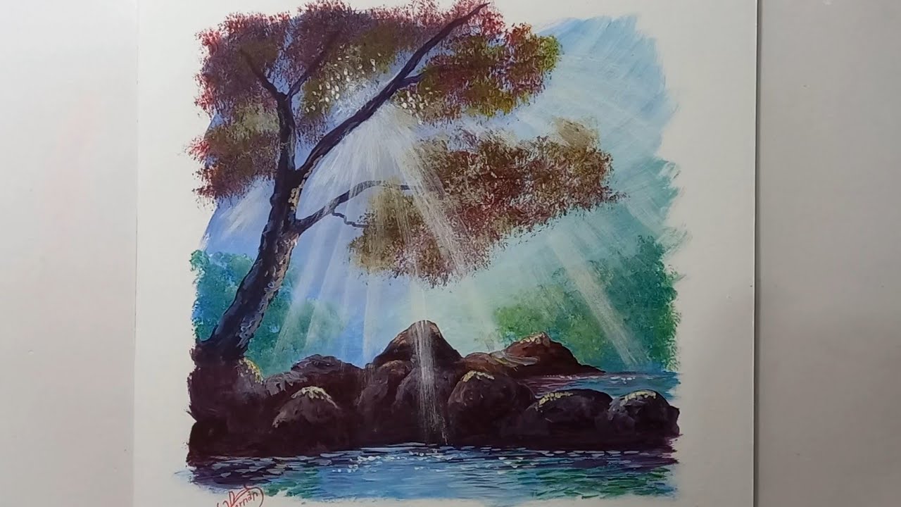 Como pintar rayos de sol #2/Acrílico