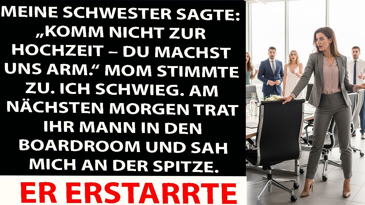 Ich war nicht zur Hochzeit eingeladen – am nächsten Tag betrat ihr Mann meinen Vorstandssaal.