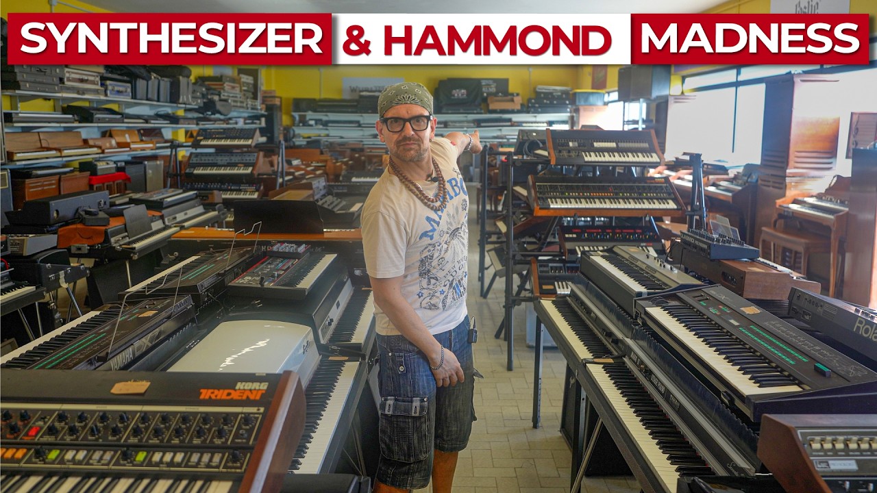 🎹 Inside Europe’s Largest Hammond & Synth Cave! 🤯