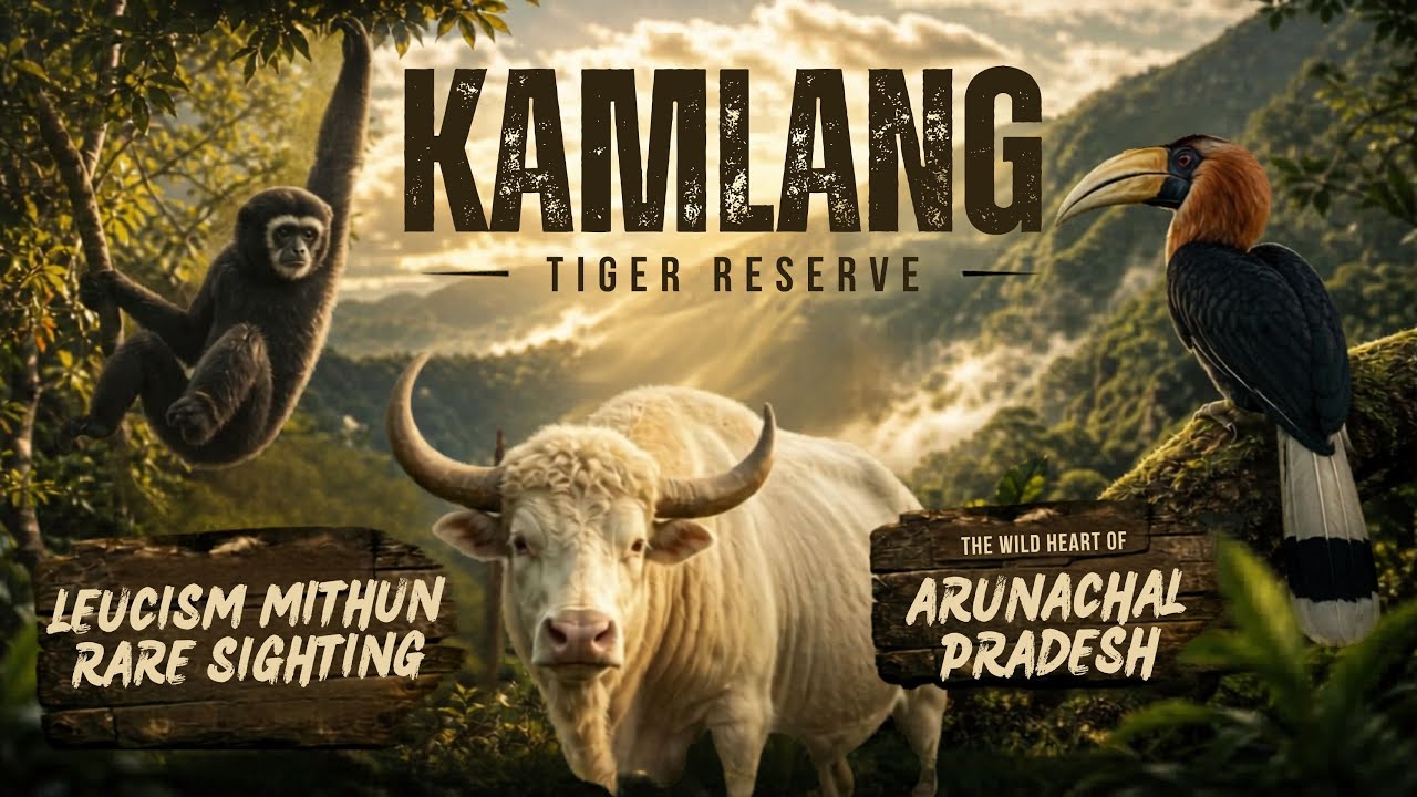 Episode - 35 Rare Wildlife Encounters in Kamlang Tiger Reserve😳Leucistic Mithun + Hoolock Gibbons 😱