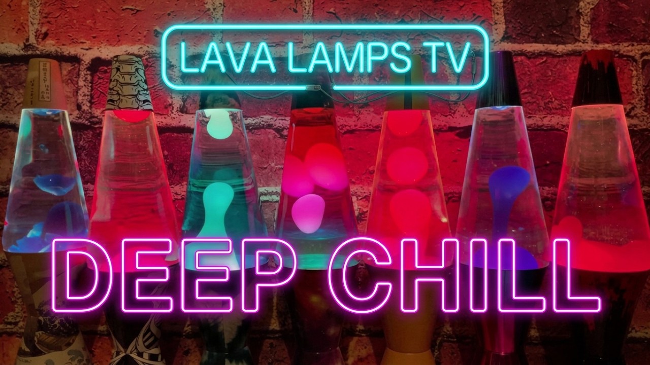 🔴 Panoramic Soundscapes Red and Blue Lava Lamps