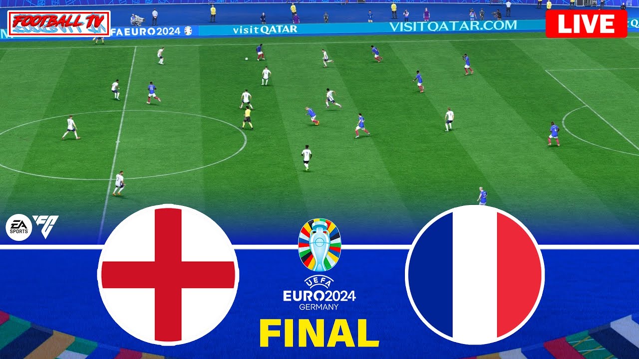 ENGLAND vs FRANCE | UEFA EURO 2024 FINAL | Bellingham vs Mbappe | FC 24 Gameplay Video