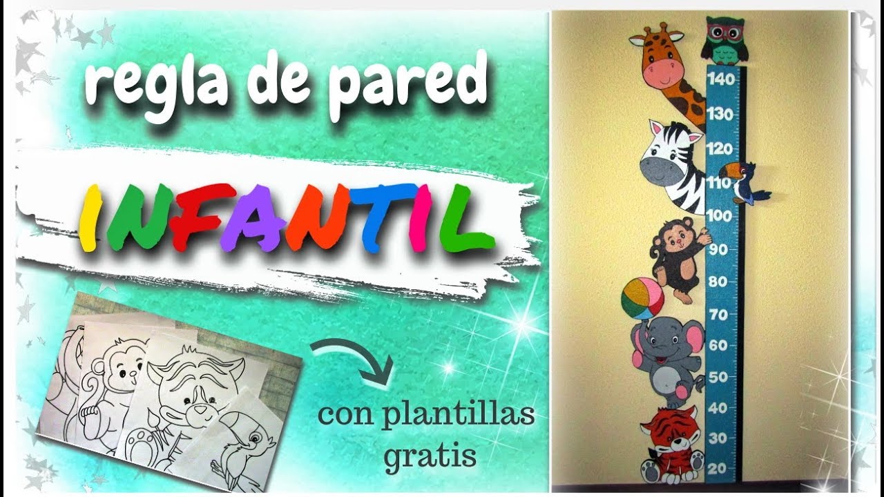REGLA DE PARED INFANTIL | paso a paso