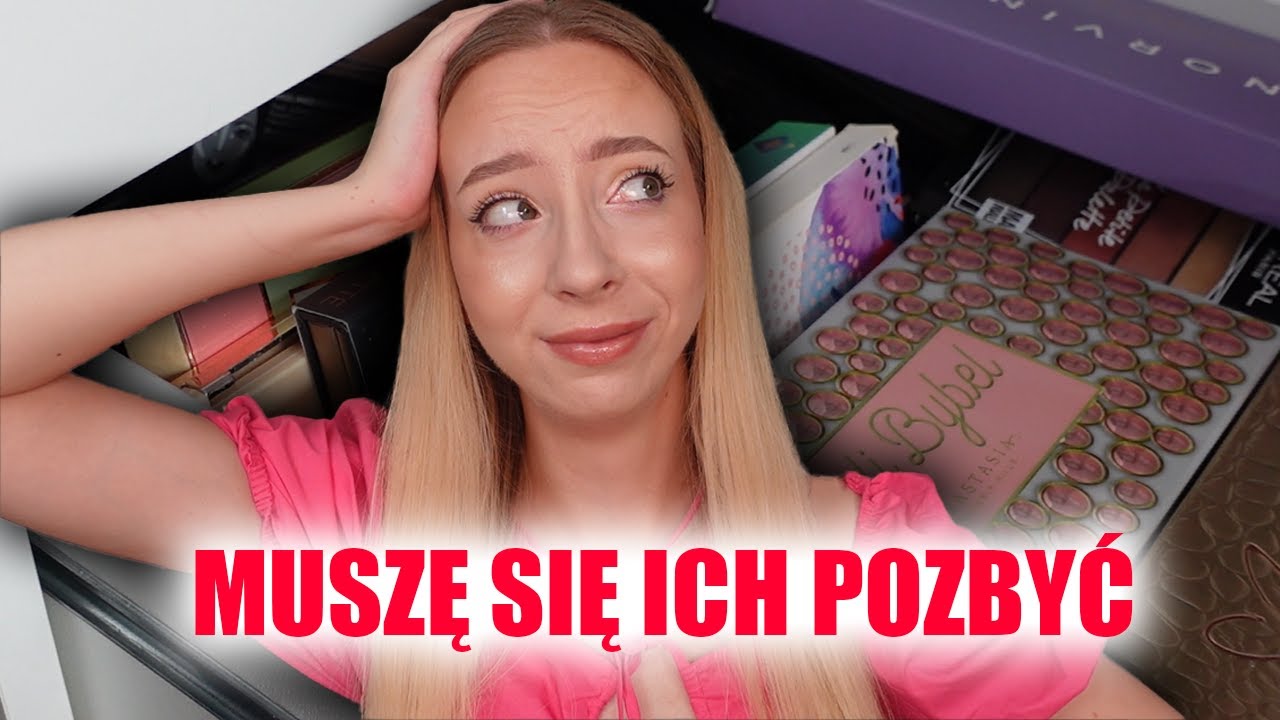 MAM ICH ZA DUŻO | SPRZĄTAM W KOSMETYKACH! | PALETY CIENI I SZTUCZNE RZĘSY