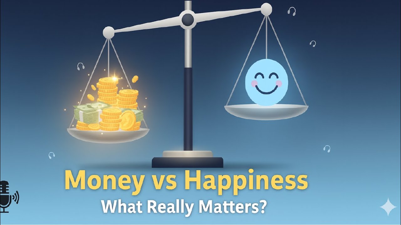 Money vs Happiness: What Really Matters? | B1 English Listening Practice Podcast
