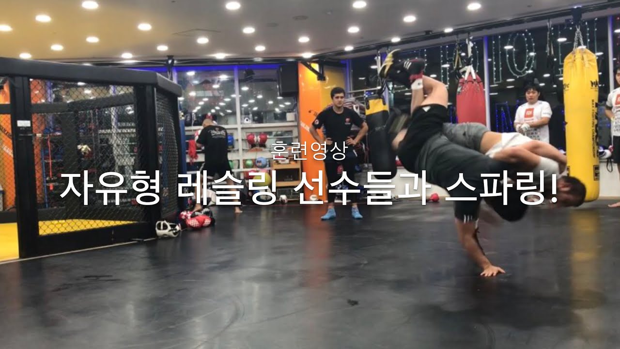 [훈련영상] 자유형 레슬링 선수들과 스파링!