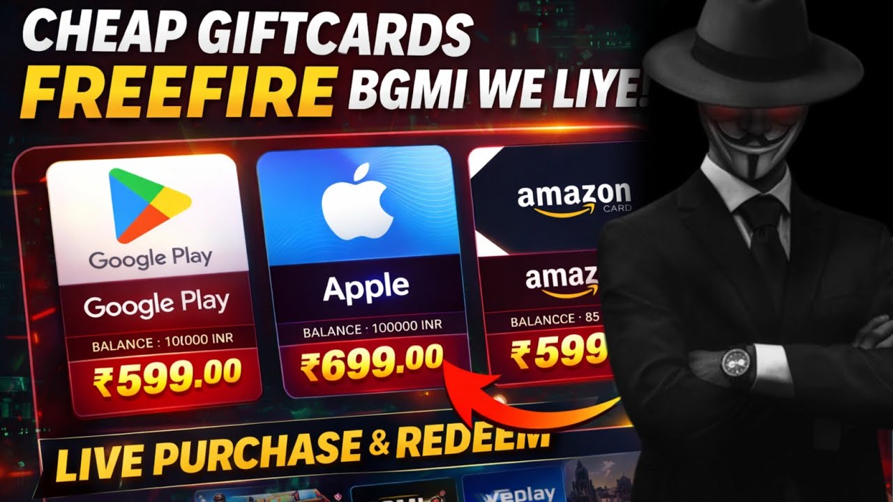 CHEAP GIFTCARDS 😍 Free Fire, BGMI, WePlay | Live Purchase & Redeem Proof 🔥
