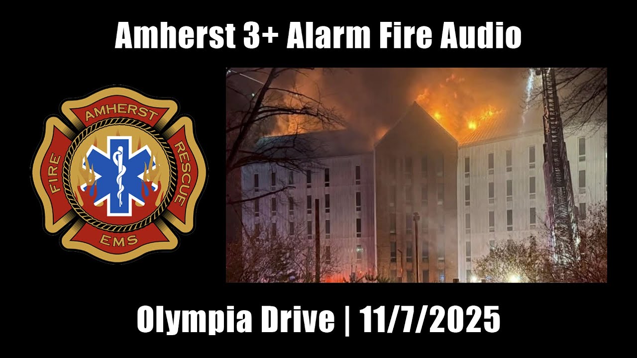 Звук пожарной тревоги в Амхерсте 3+, 7 ноября 2025 г. [Массачусетс]