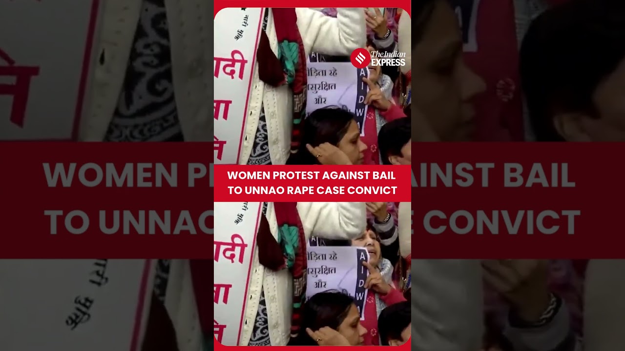 Delhi | Protest Outside High Court Over Bail to Kuldeep Sengar