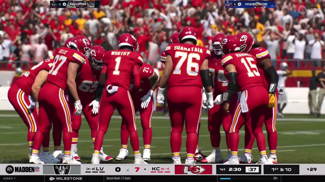 MADDEN 26 / FRANCHISE - Chiefs Week 7 **SUBSCRIBE**