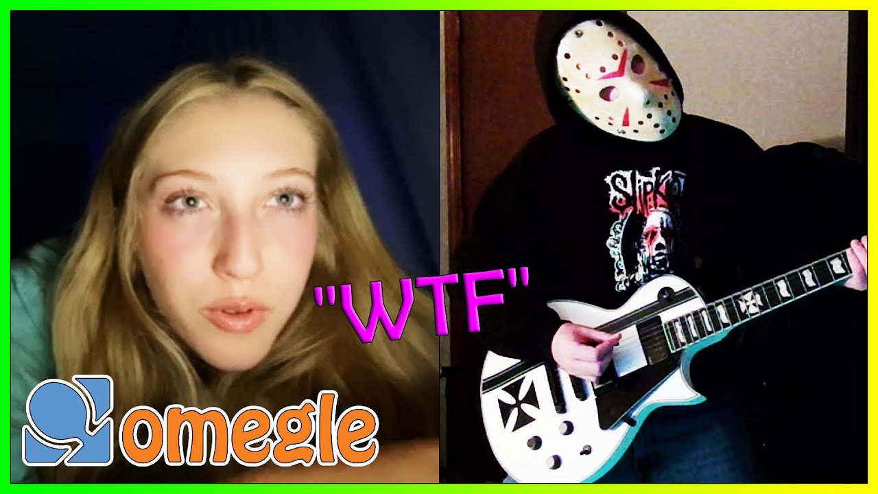 Scary Mask Man Plays Guitar on Omegle (Funny Reactions)