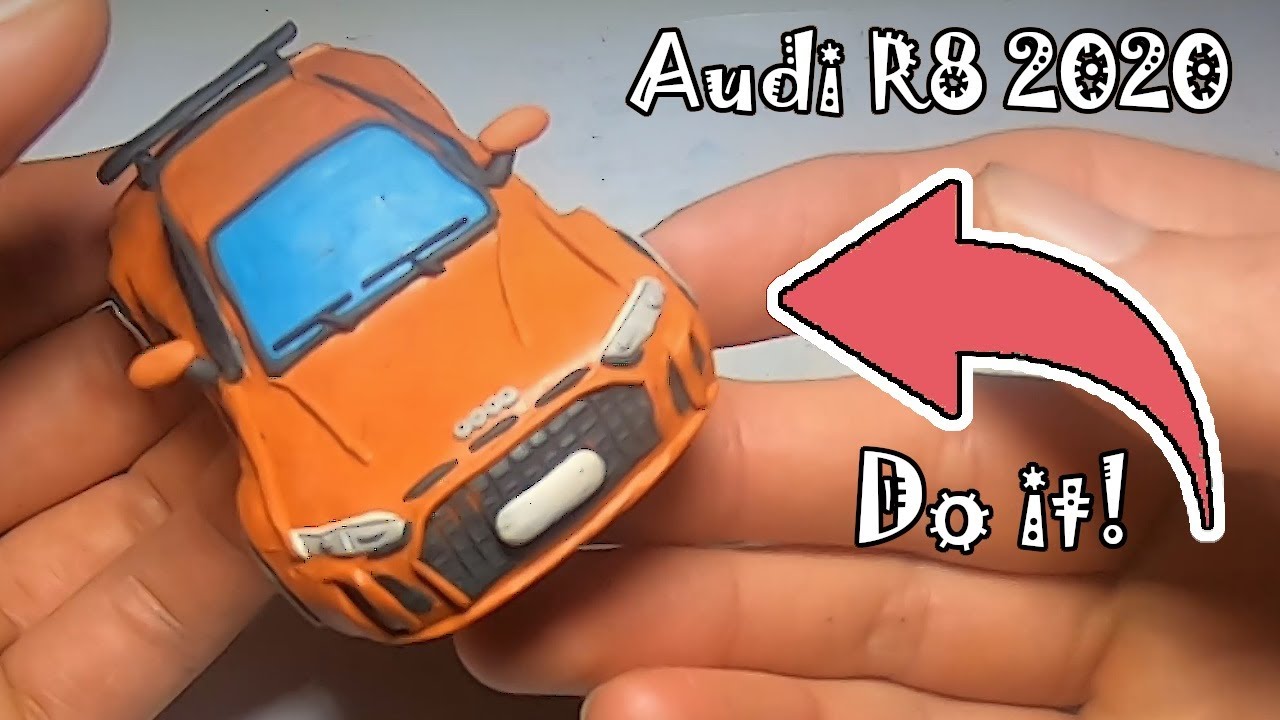 MAKING Audi R8 2020 from clay in 5 MINUTES!🚗
