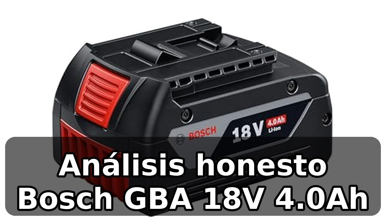 Review completa de Bosch Professional 18V System batería GBA 4.0Ah: autonomía y compatibilidad